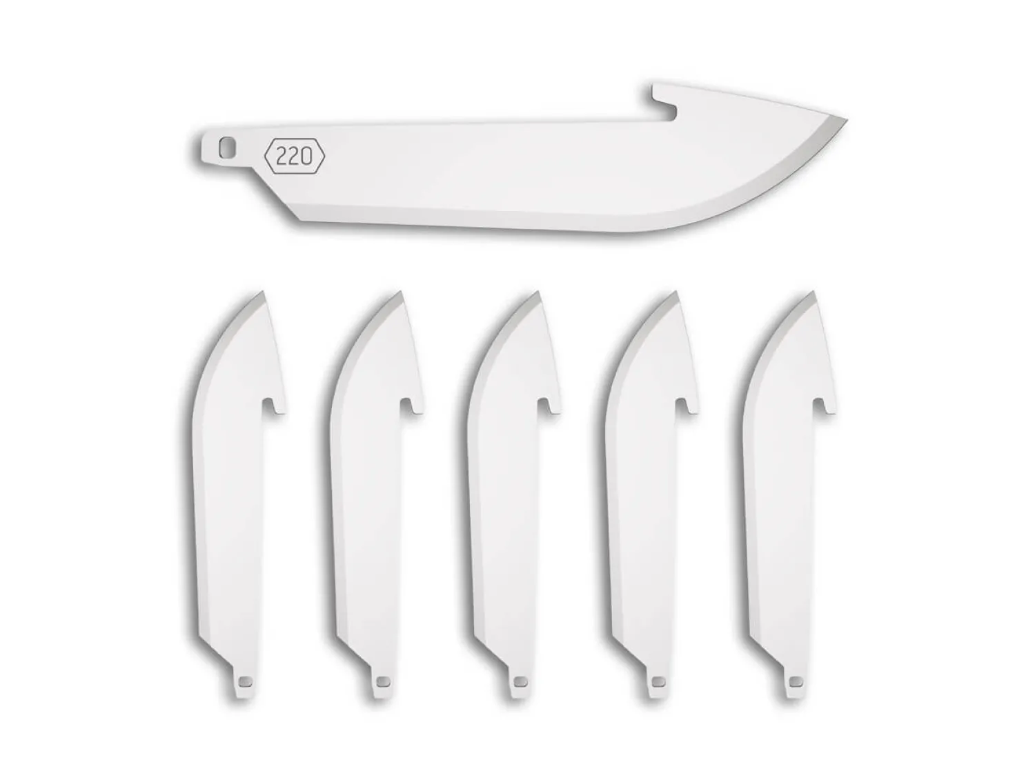 2.2" Drop Point Replacement Blades 6-Pack>Outdoor Edge New
