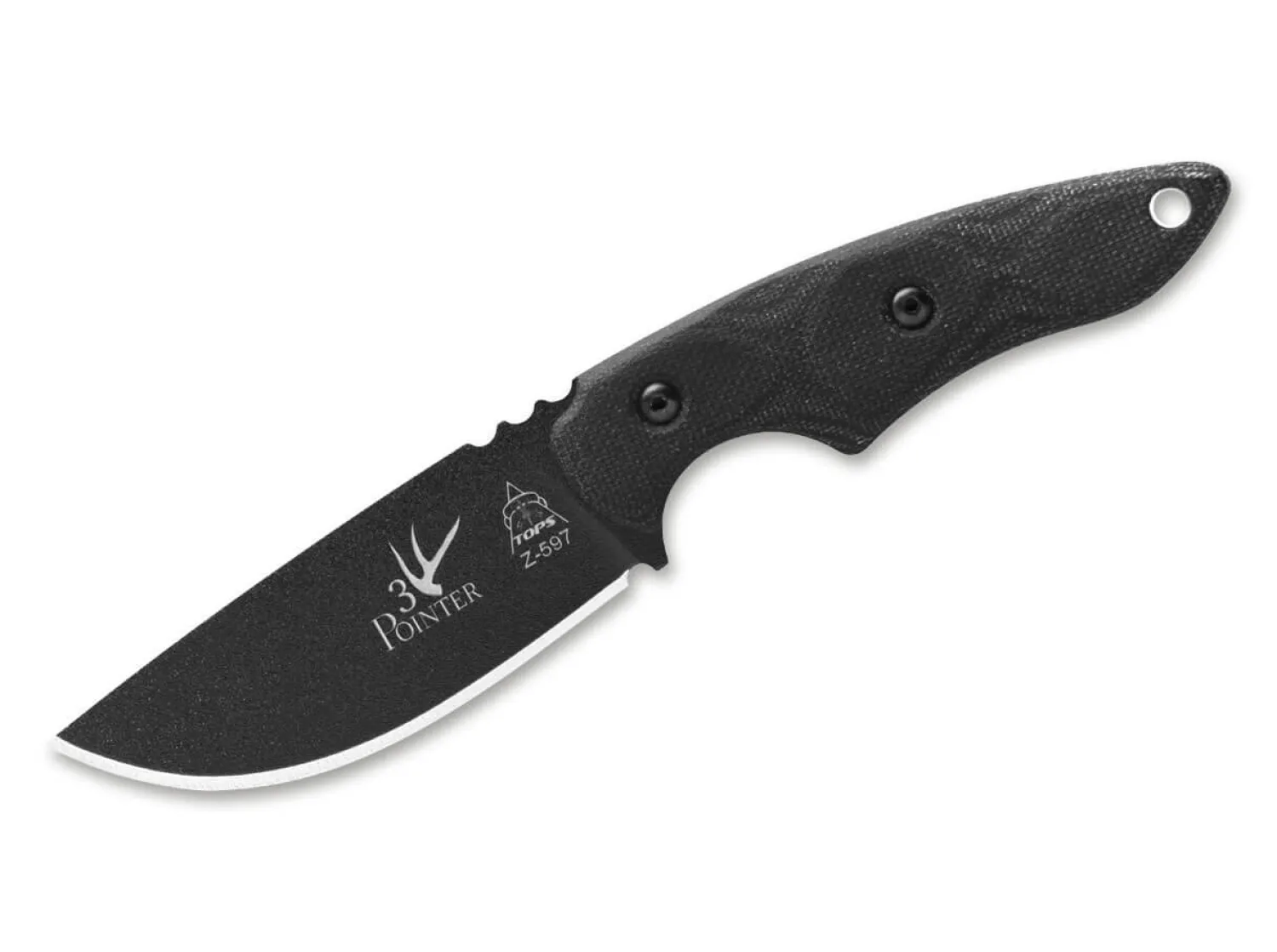 3 Pointer Black Canvas>TOPS Knives Outlet