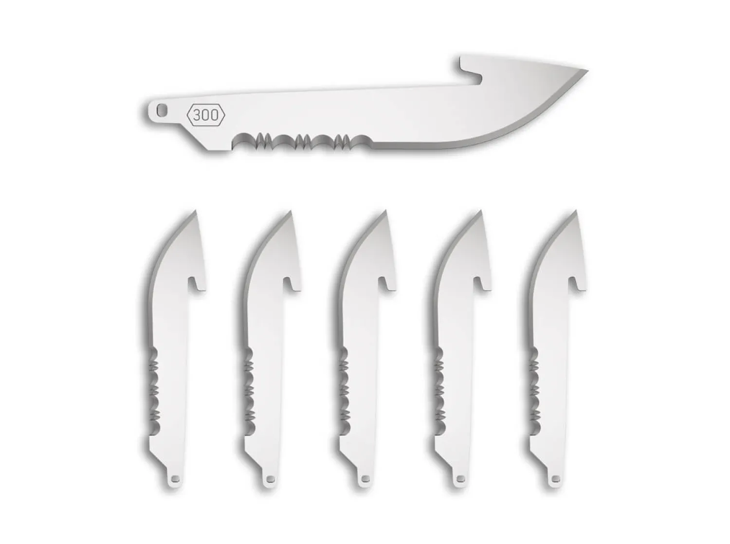 3" Serrated Drop-Point Replacement Blades 6-Pack>Outdoor Edge Sale