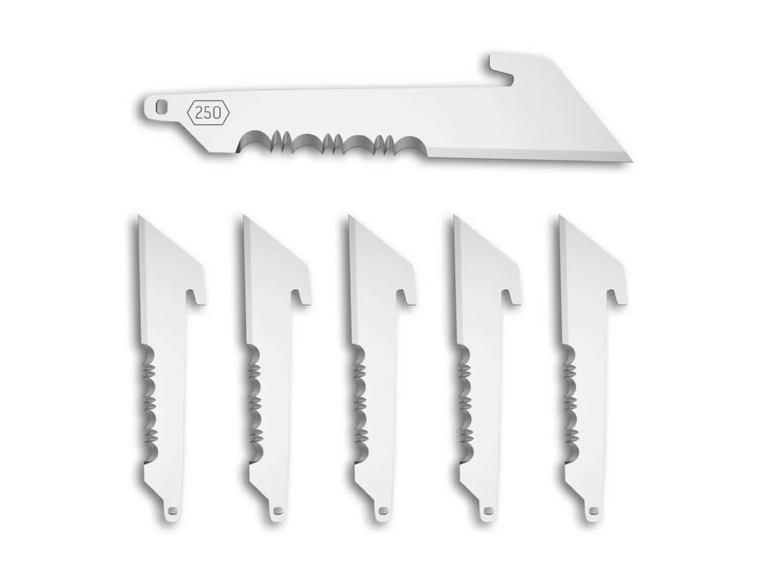 2.5" Serrated Utility Replacement Blades 6-Pack>Outdoor Edge New