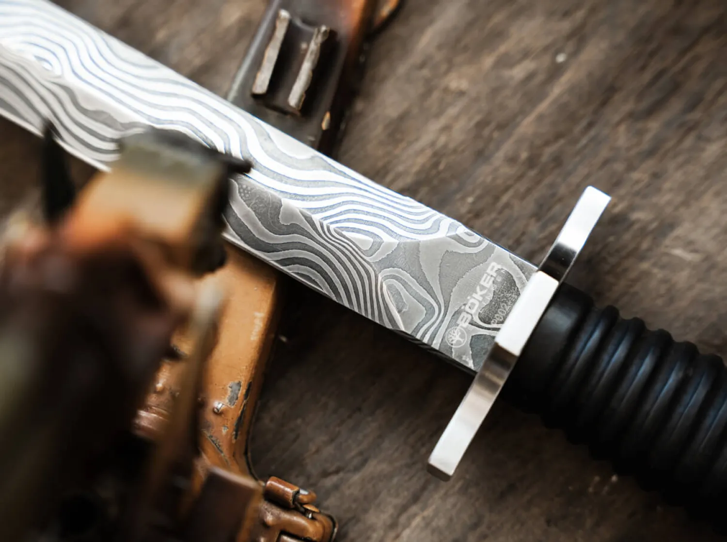 Acht-Acht Flak Damast>Böker Manufaktur Solingen New