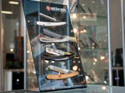 Acryl Display Rasiermesser 4>Böker Manufaktur Solingen Clearance