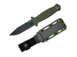 Armiger 4 Clip Point 80CRV2 TPR OD Green>Demko Knives New