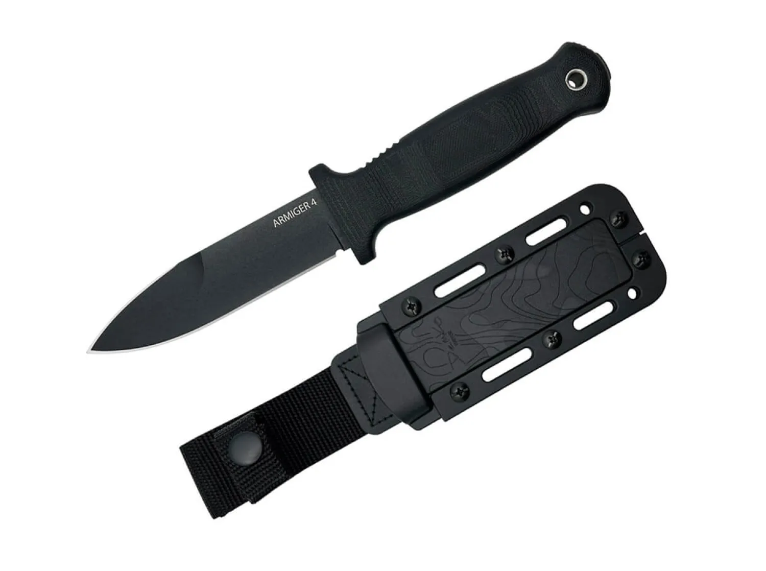 Armiger 4 Spear Point 80CRV2 TPR Black>Demko Knives Clearance