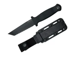 Armiger 4 Tanto Point 80CRV2 TPR Black Serrated>Demko Knives