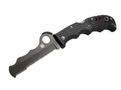 Assist Black Blade Combo Edge>Spyderco Hot