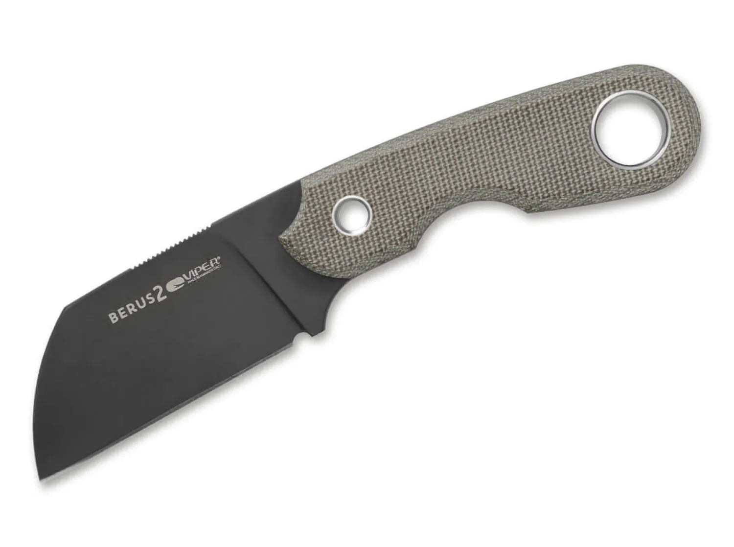 Berus 2 Micarta Green PVD>Viper Hot