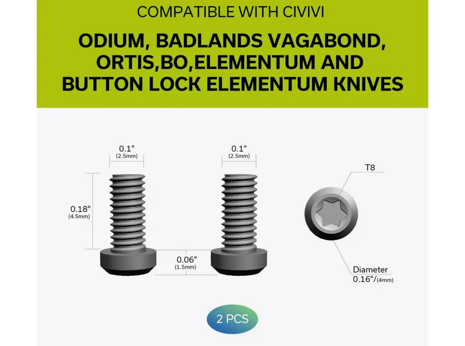 Black Titanium Clip T001B>CIVIVI