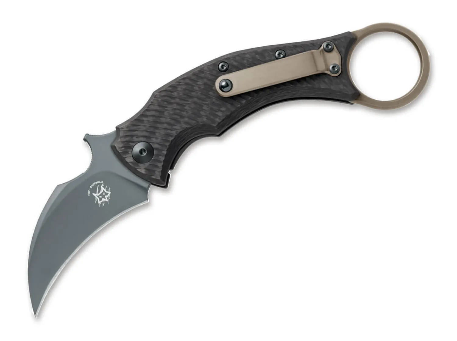 Blackbird Titanium Bronze>Fox Knives Clearance