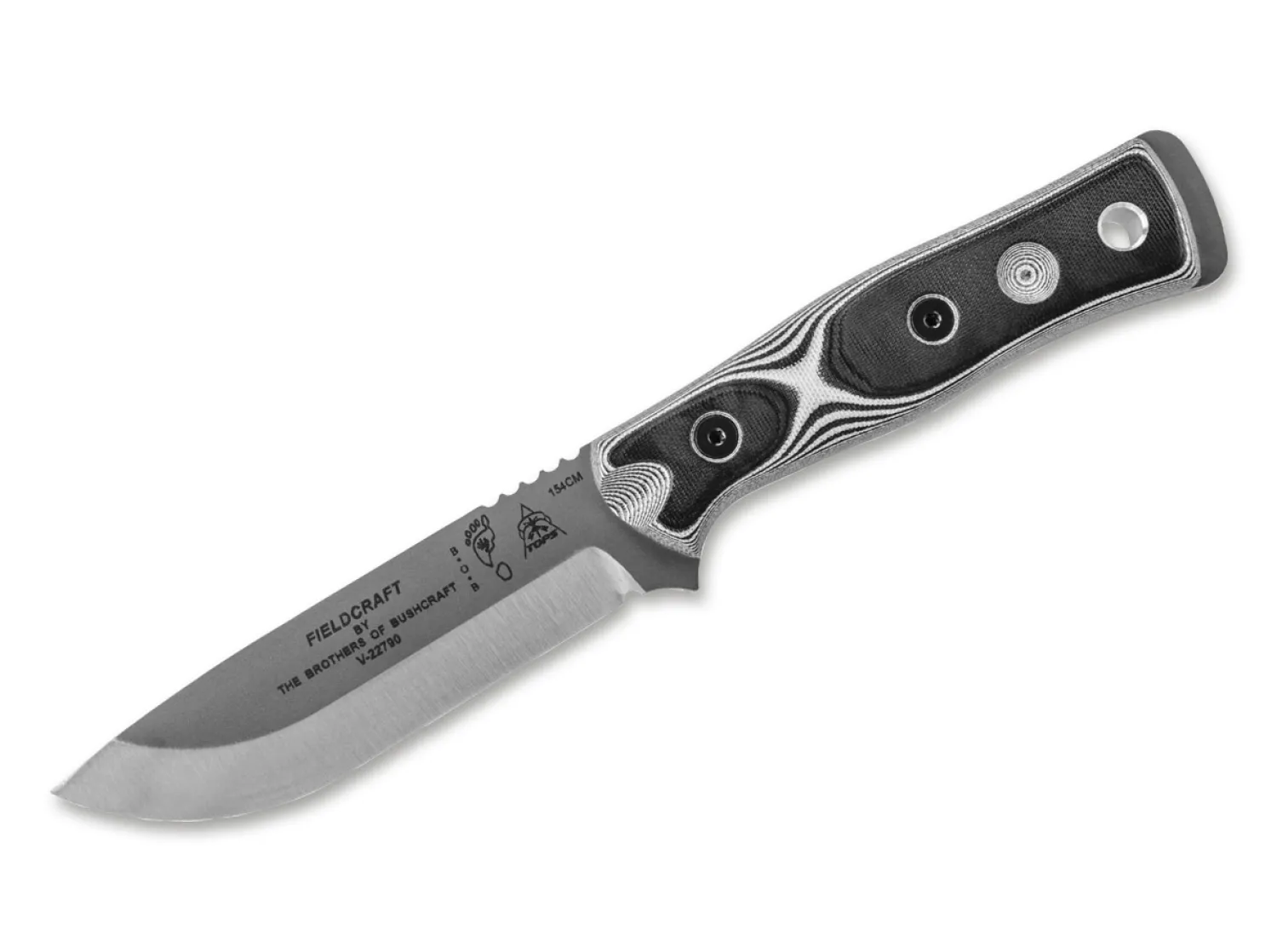 B.O.B. Fieldcraft White G10>TOPS Knives Outlet