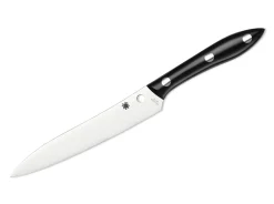 Chefmesser Black Corian>Spyderco Clearance