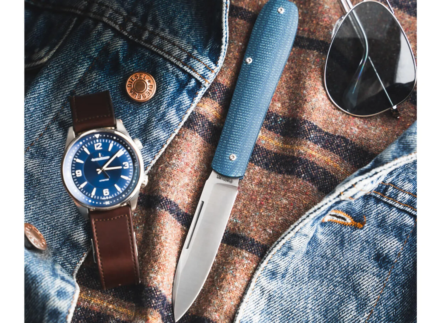 Coffin Denim Micarta>Böker Manufaktur Solingen