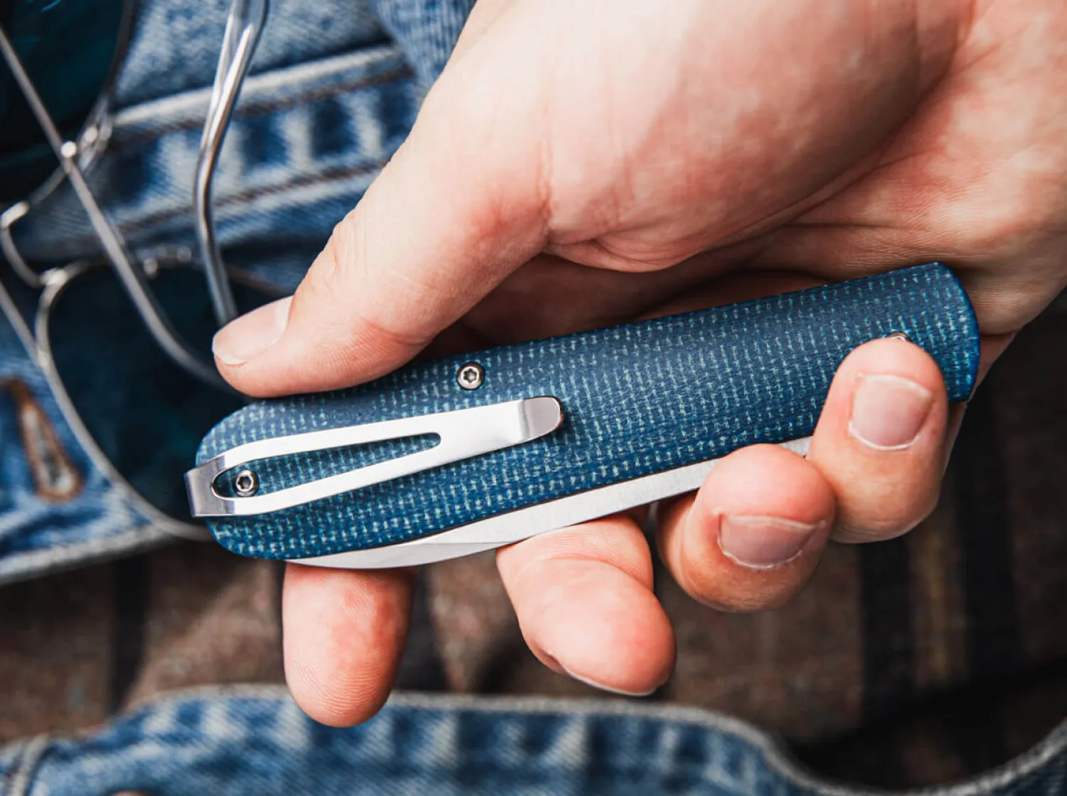 Coffin Denim Micarta>Böker Manufaktur Solingen