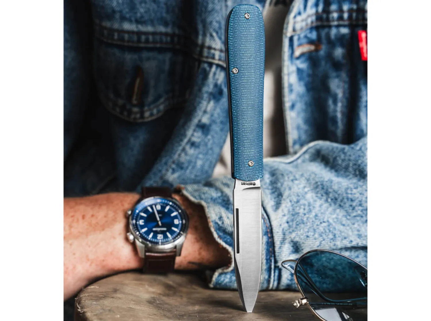 Coffin Denim Micarta>Böker Manufaktur Solingen