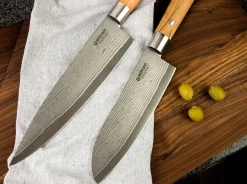 Damast Olive Santoku>Böker Manufaktur Solingen