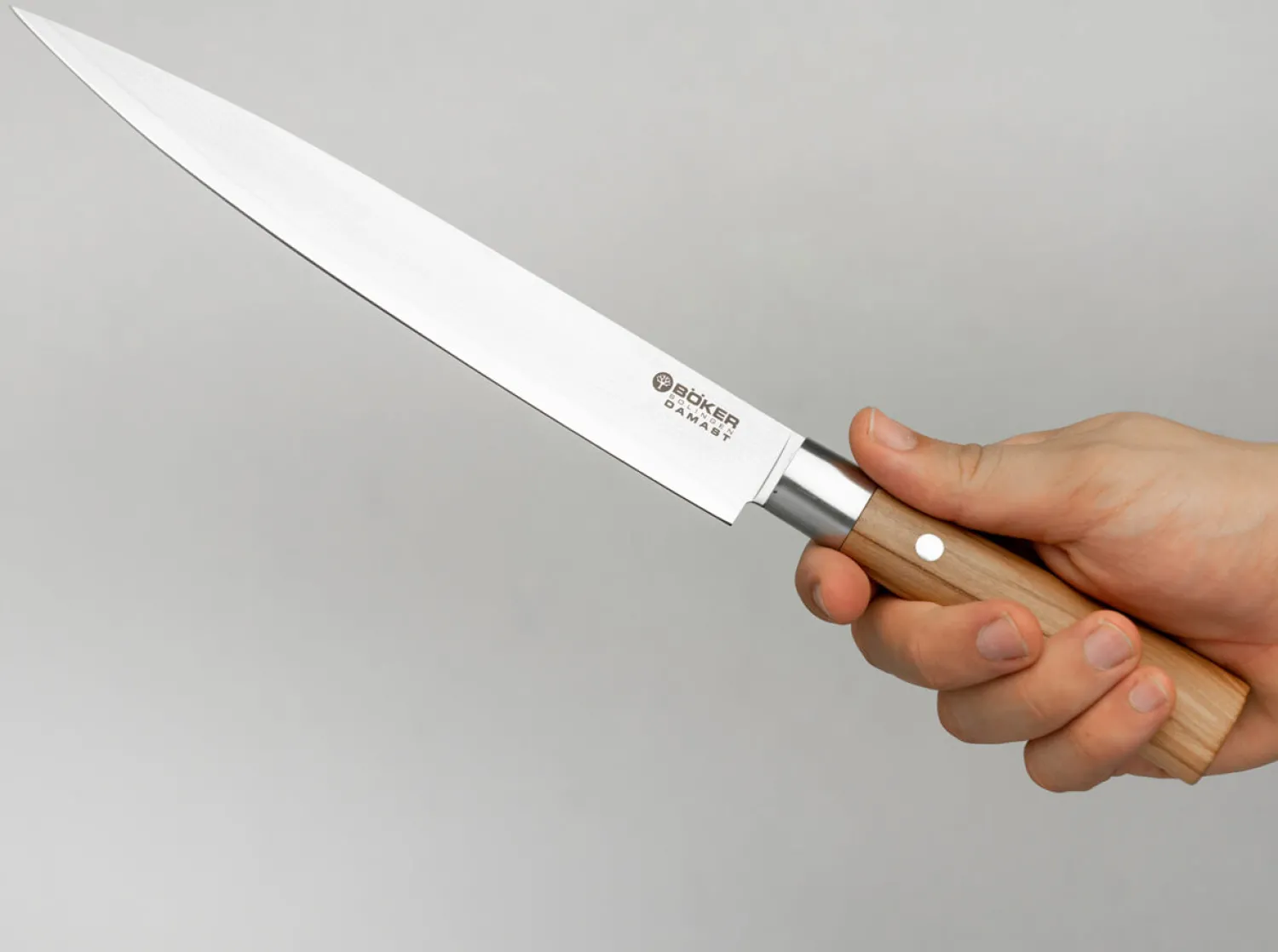 Damast Olive Schinkenmesser>Böker Manufaktur Solingen Online