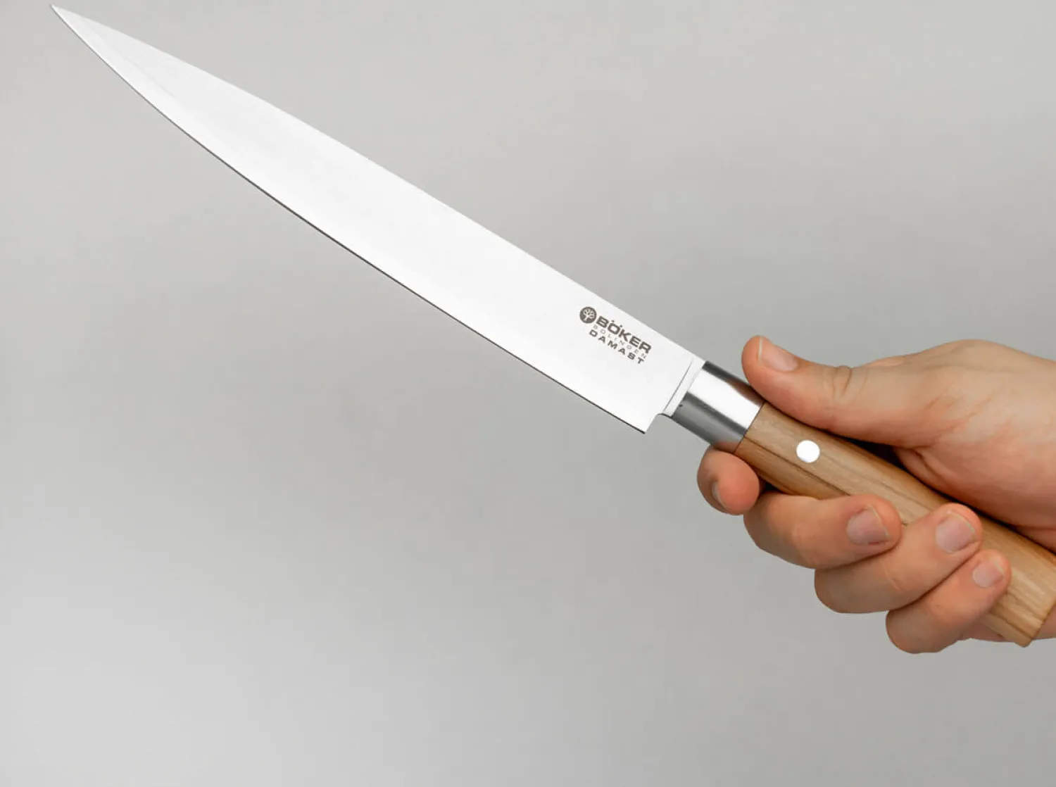 Damast Olive Schinkenmesser>Böker Manufaktur Solingen Online