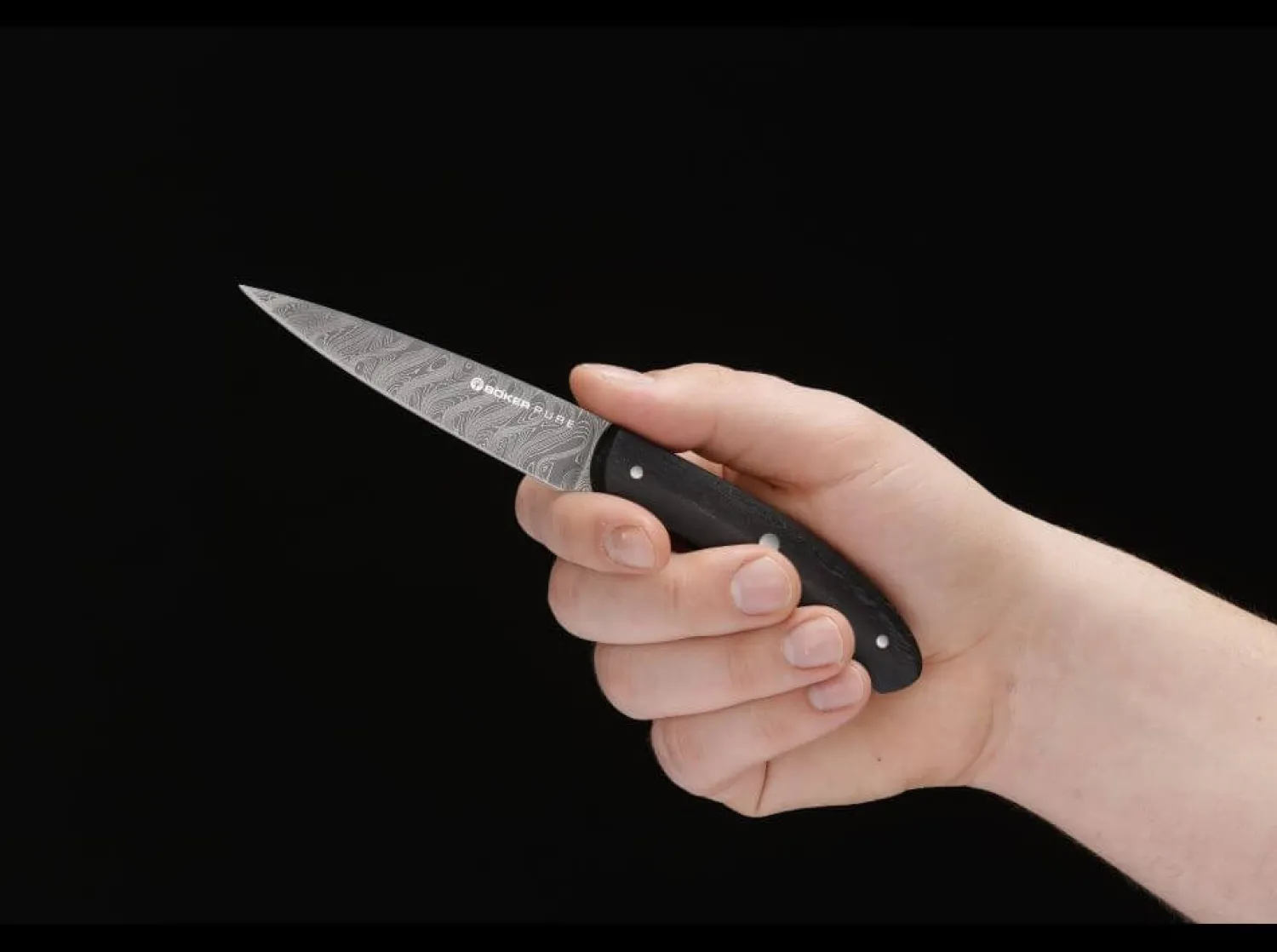 Damast Pure Spickmesser>Böker Manufaktur Solingen