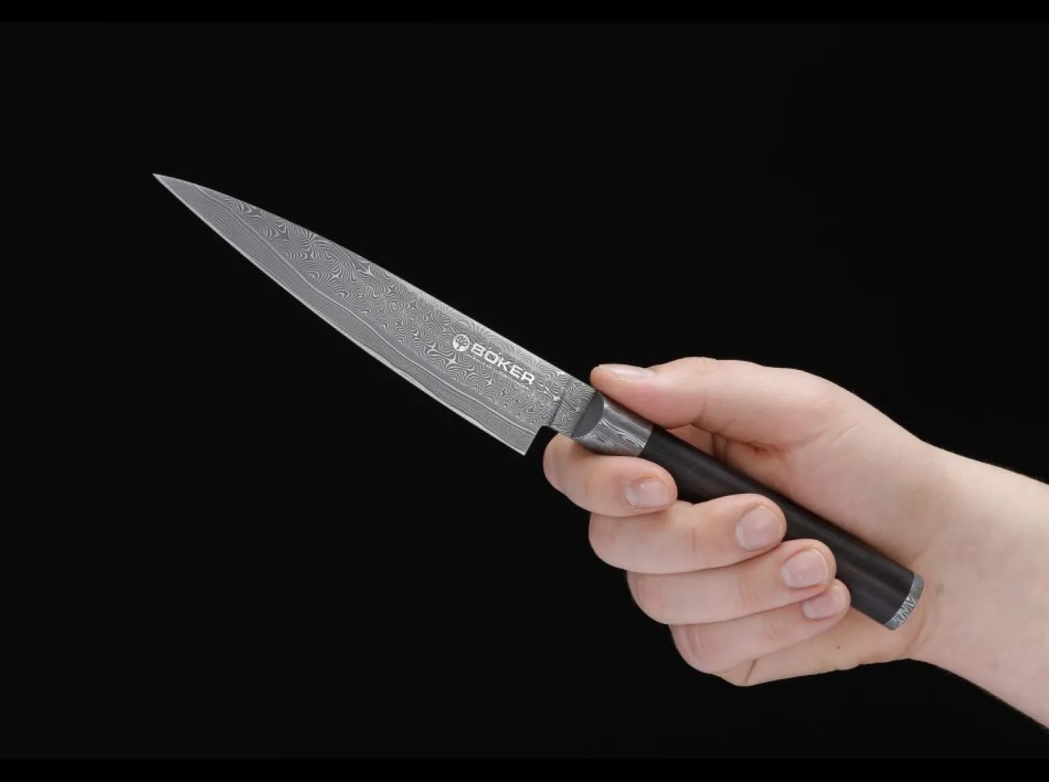 Damast Superior Allzweckmesser>Böker Manufaktur Solingen New