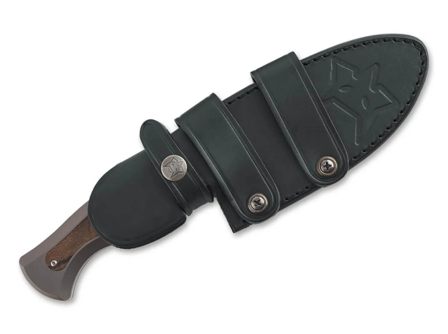 East Wood Tiger Bronze Titanium Ziricote>Fox Knives Discount