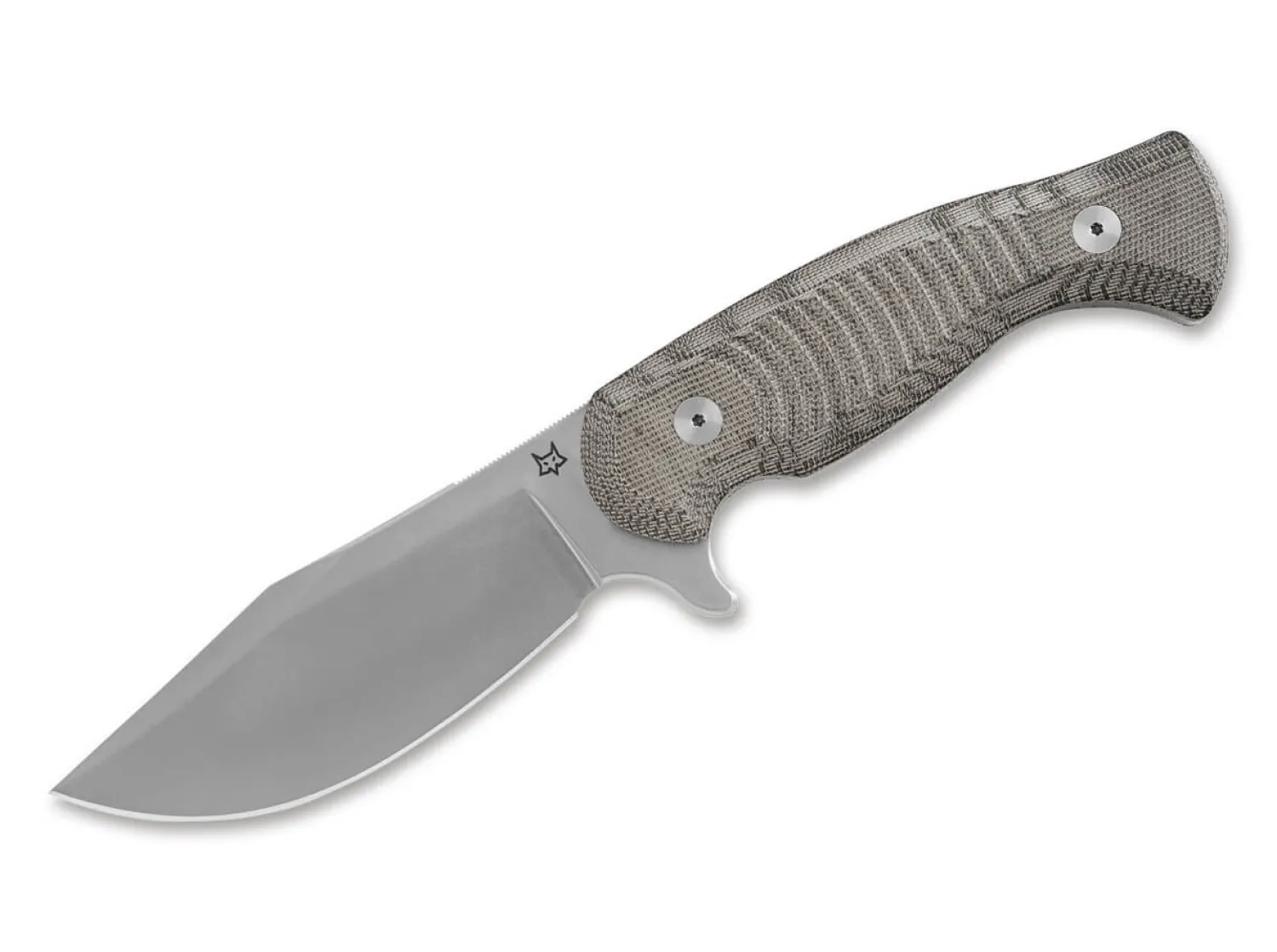 East Wood Tiger Micarta OD Green>Fox Knives New