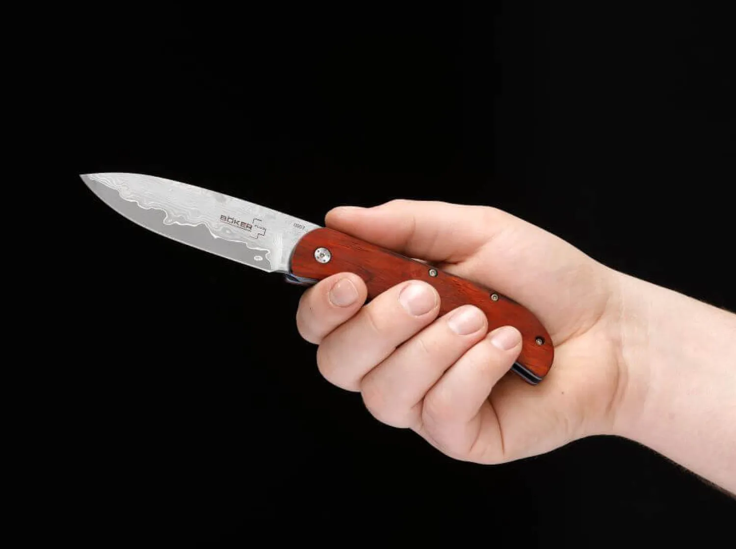 Exskelibur I Cocobolo Damast>Böker Plus