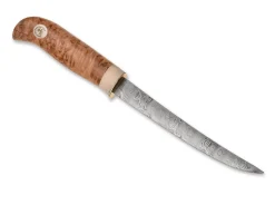 Fiskekniv Laxen 16 Damasteel Nordic Light>Karesuando Hot