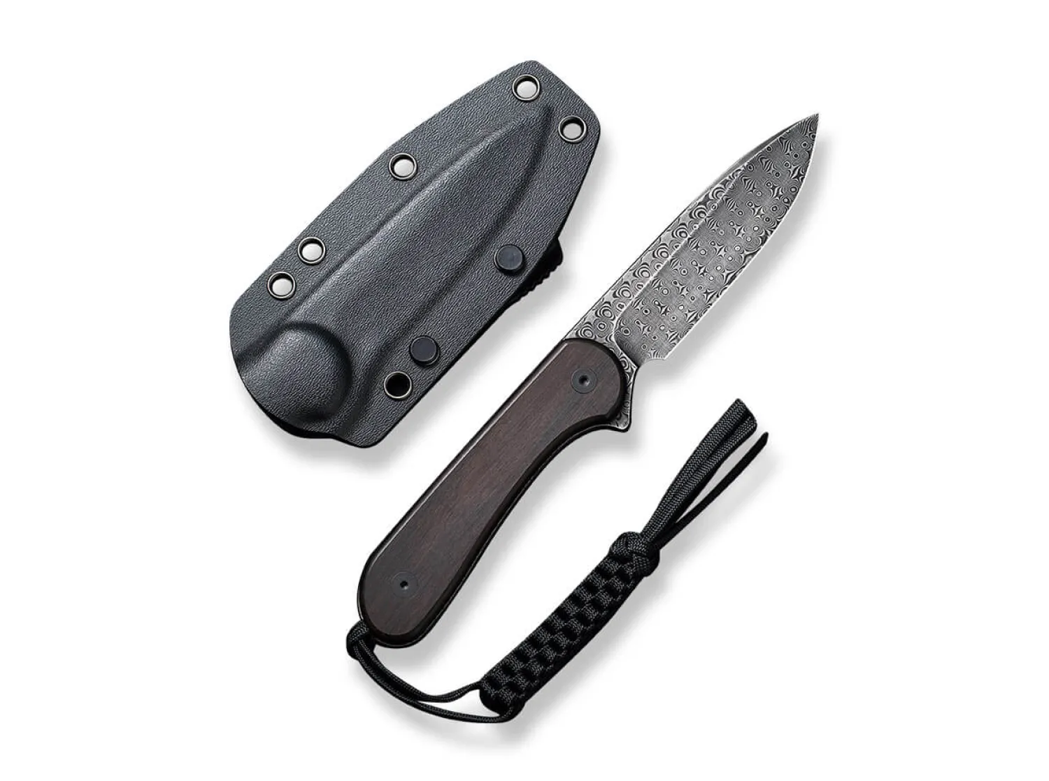 Fixed Blade Elementum Ebony Damascus>CIVIVI