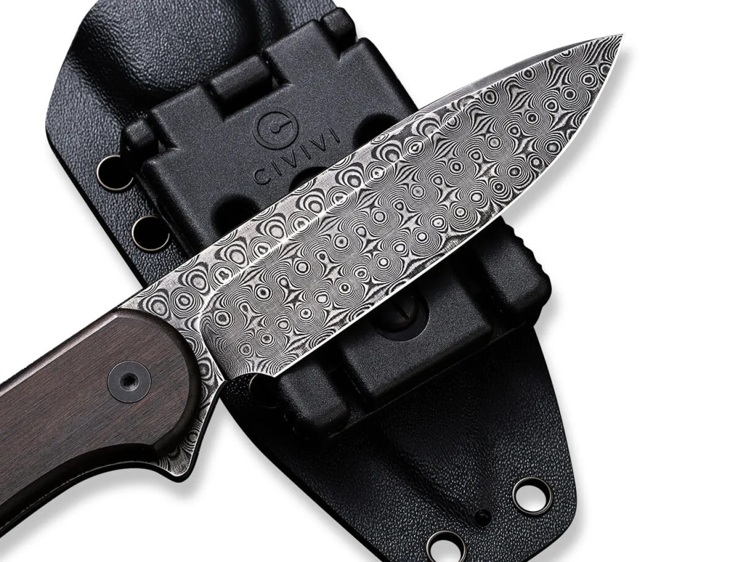 Fixed Blade Elementum Ebony Damascus>CIVIVI