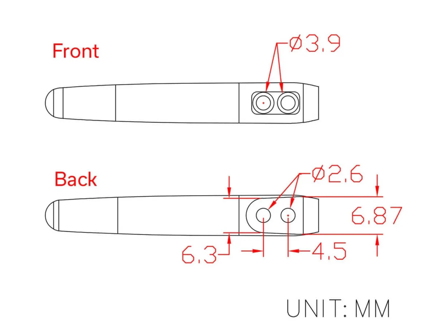 Four Flamed Titanium Clips T002C>CIVIVI Outlet