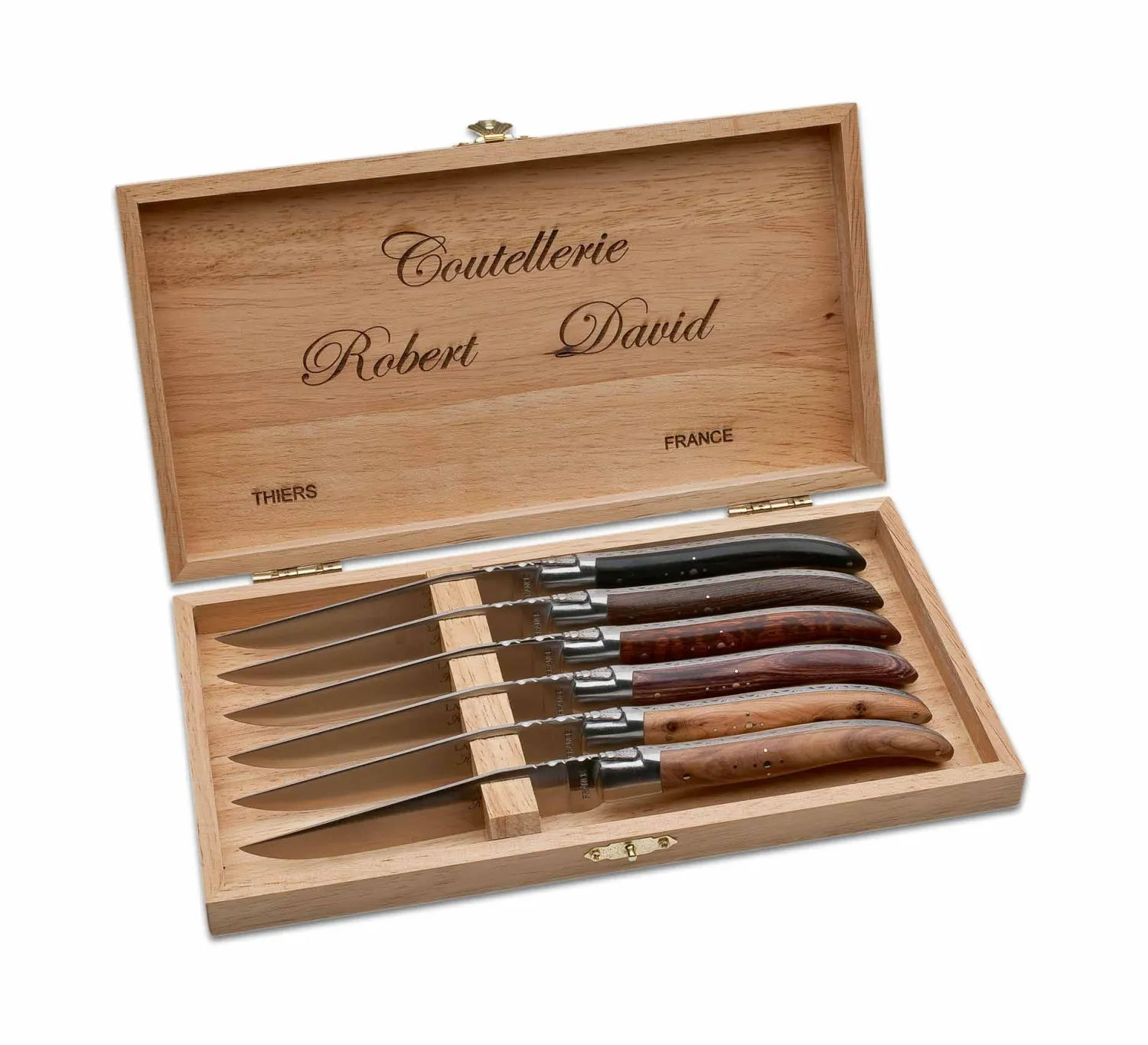 Holzvariation Steakmesser Set>Robert David