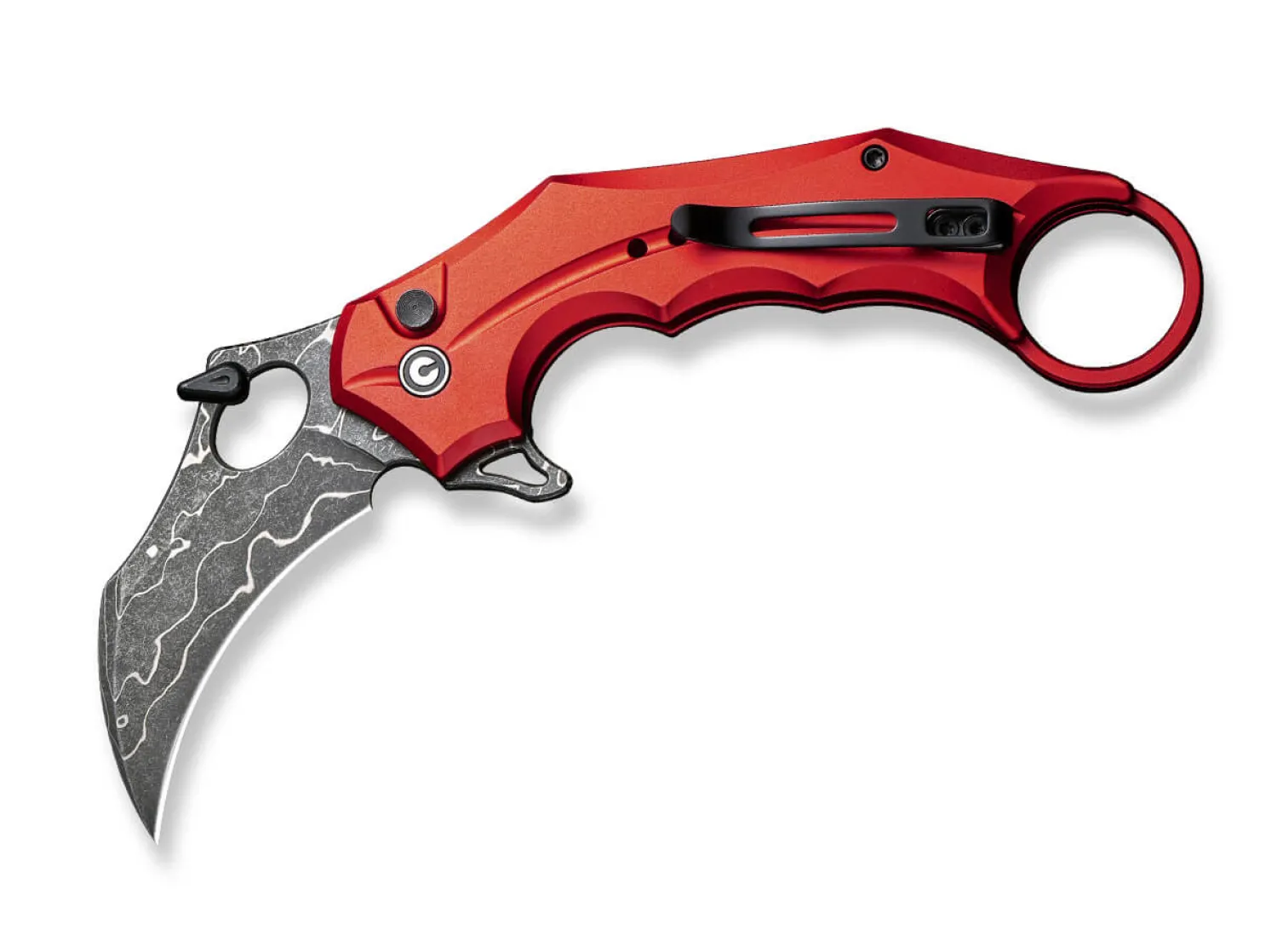 Incisor II Aluminum Red Damascus>CIVIVI Sale