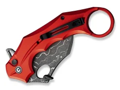 Incisor II Aluminum Red Damascus><noscript><img width=