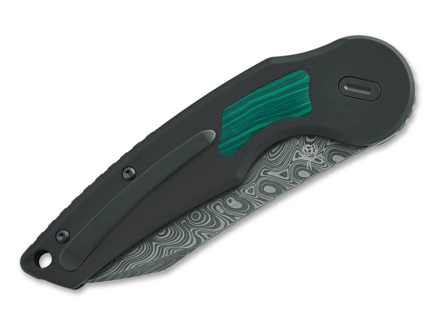 Jupiter Titanium Malachite Damascus>Fox Knives Sale