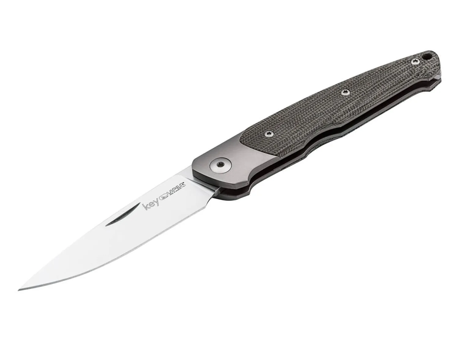 Key Bolster Green Canvas Micarta>Viper Clearance