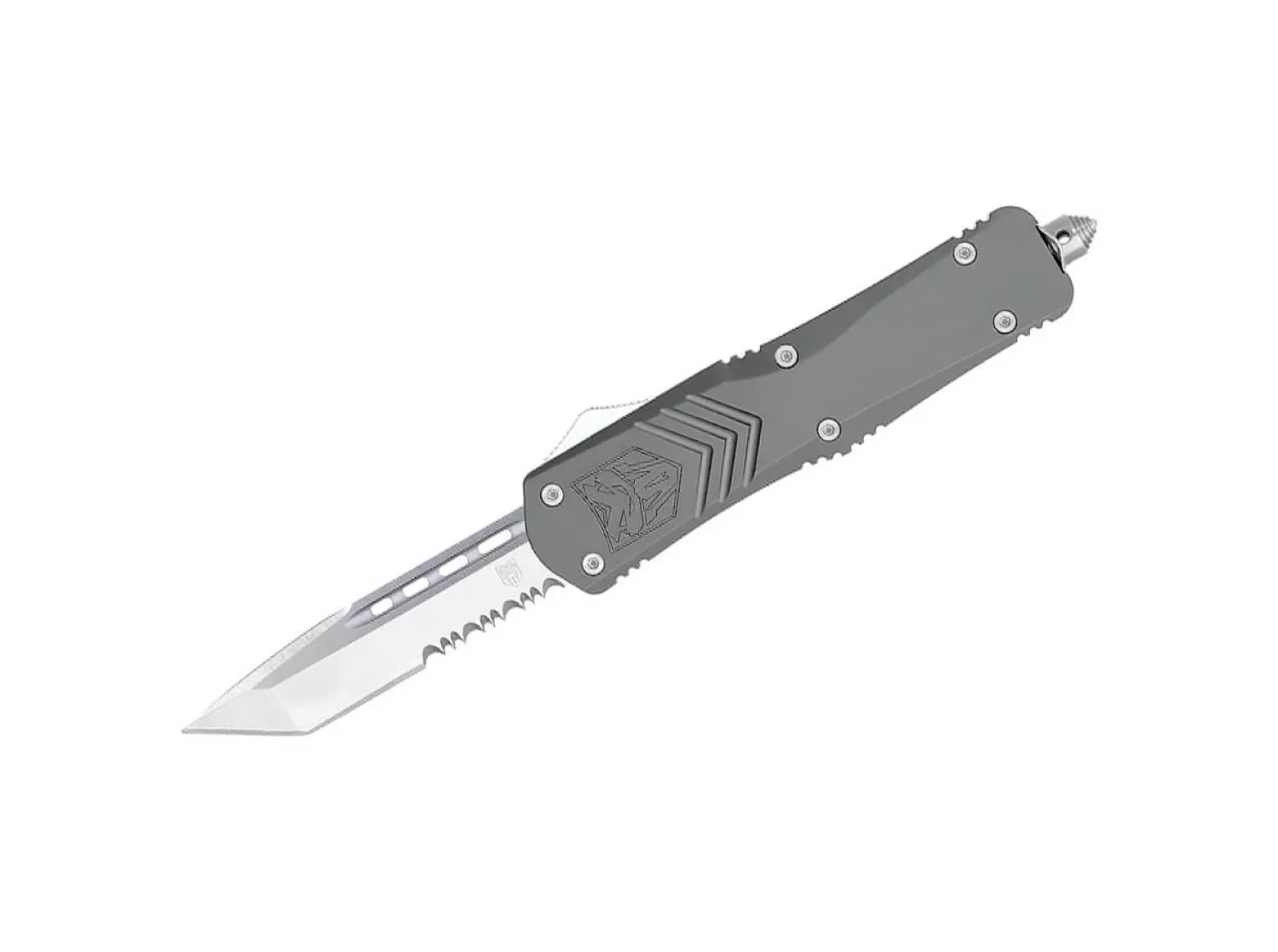 Large FS-X Grey Tanto Serrated>CobraTec New