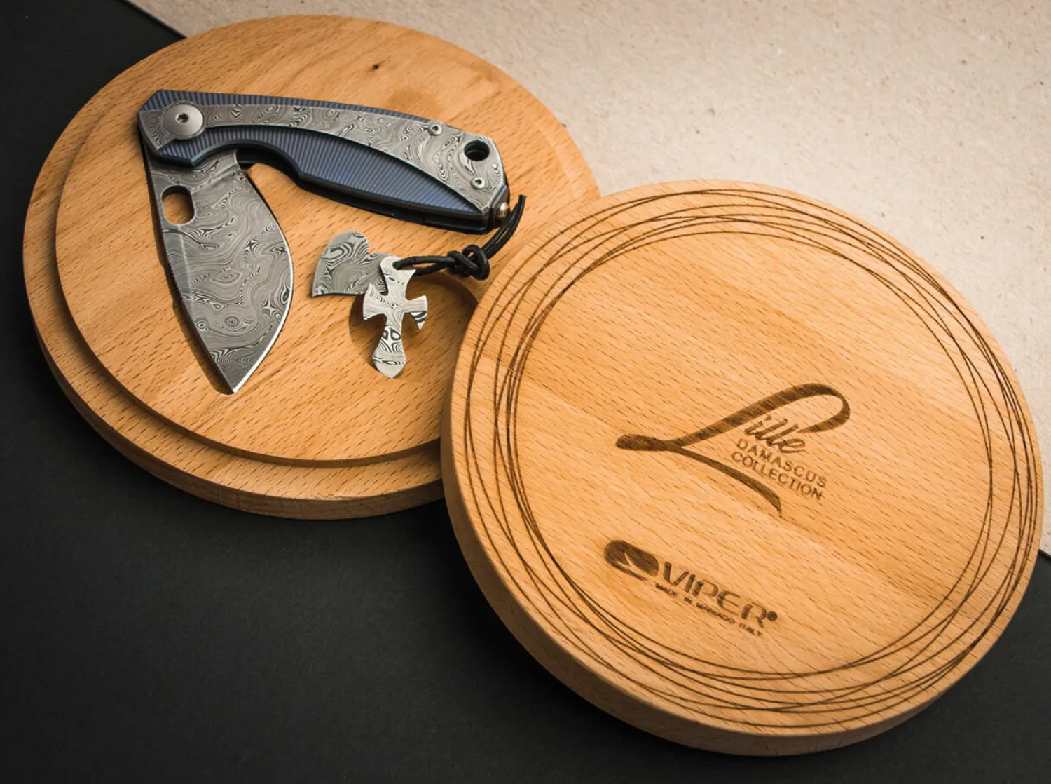 Lille Damasteel Blue>Viper Outlet