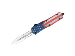Medium FS-3 Cerakote American Flag Dagger 2-Sided Serrated>CobraTec Online