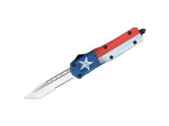 Medium FS-3 Cerakote Texas Flag Tanto Serrated>CobraTec Hot