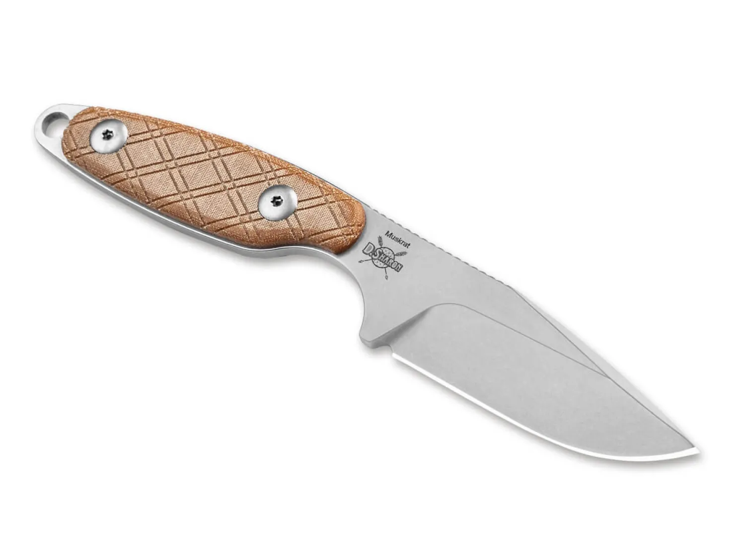 Muskrat 154CM Micarta Natural>Kizer Best