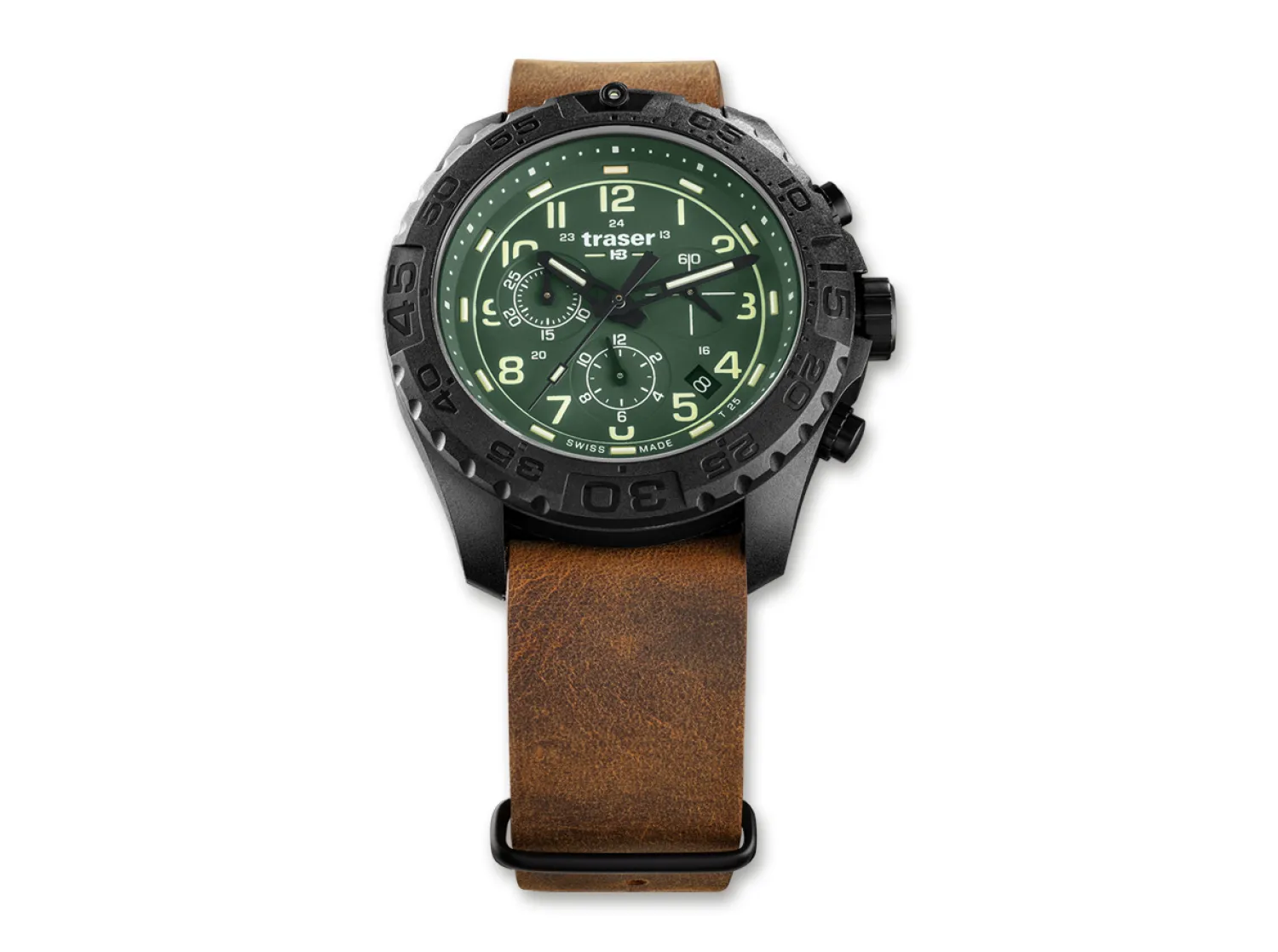 P96 OdP Evolution Chrono Green Leder>Traser Hot