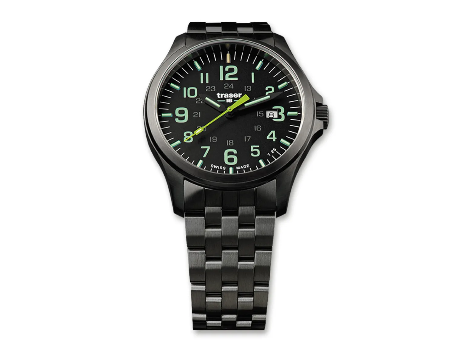 P67 Officer Pro Gunmetal Black & Lime Stahl>Traser Clearance