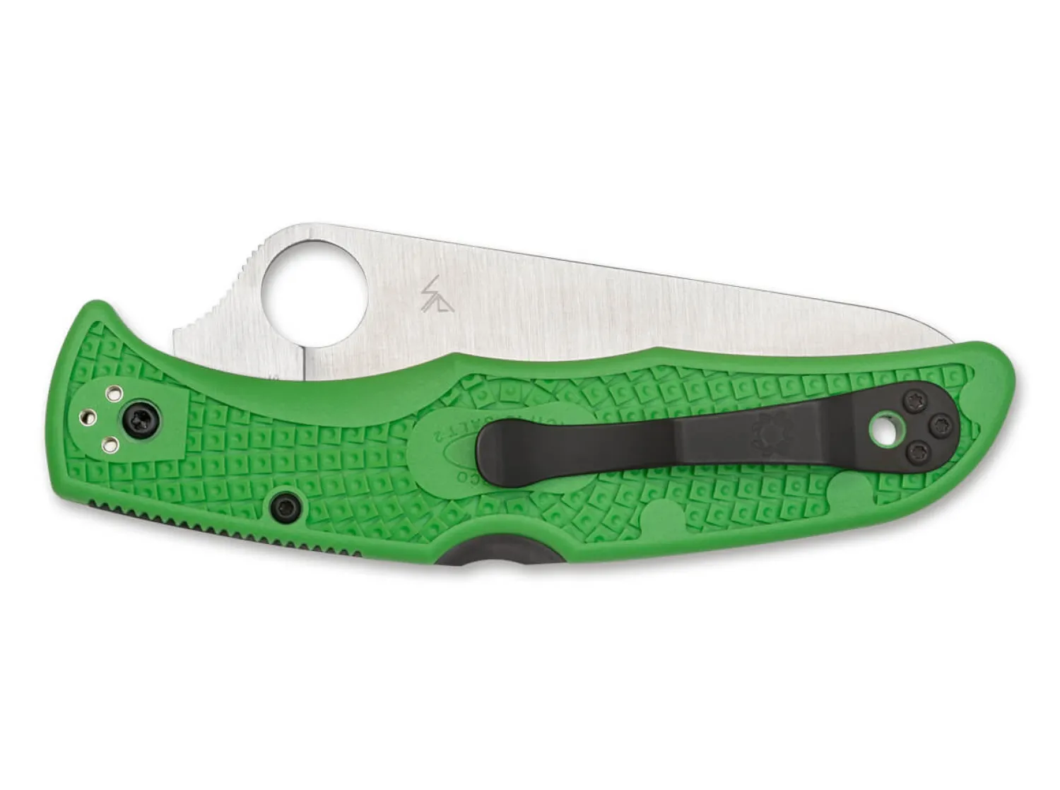 Pacific Salt 2 Green Serrated>Spyderco New