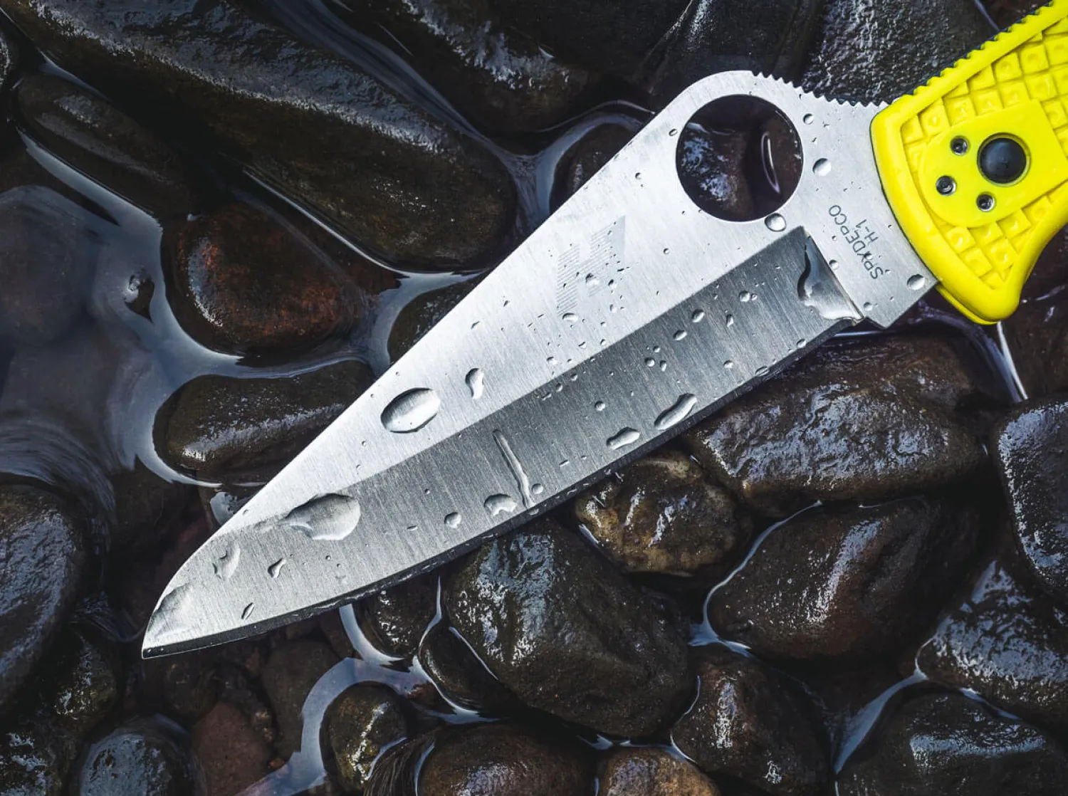 Pacific Salt 2 Yellow>Spyderco Hot