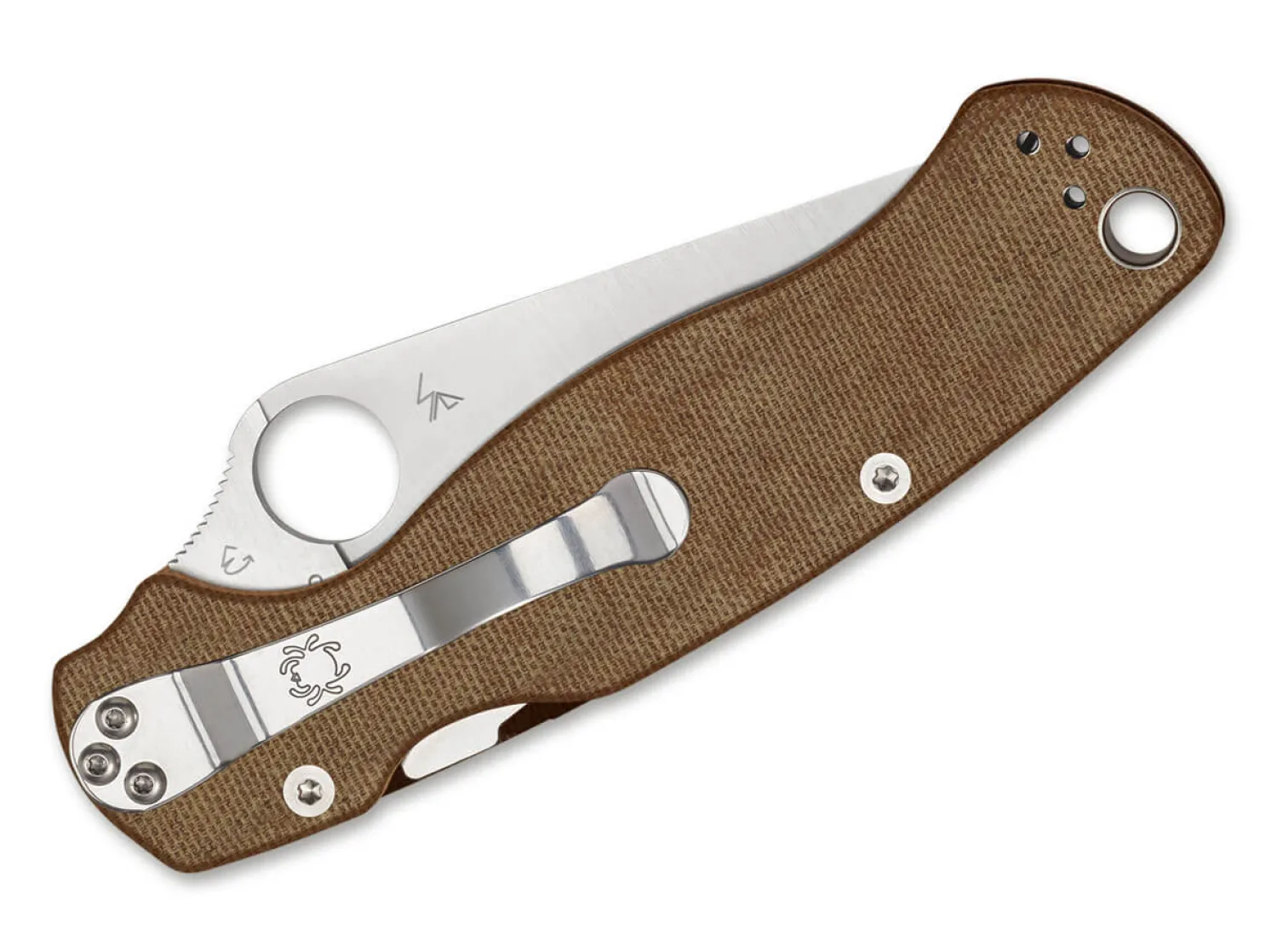 Para Military 2 Brown Micarta CruWear>Spyderco Clearance