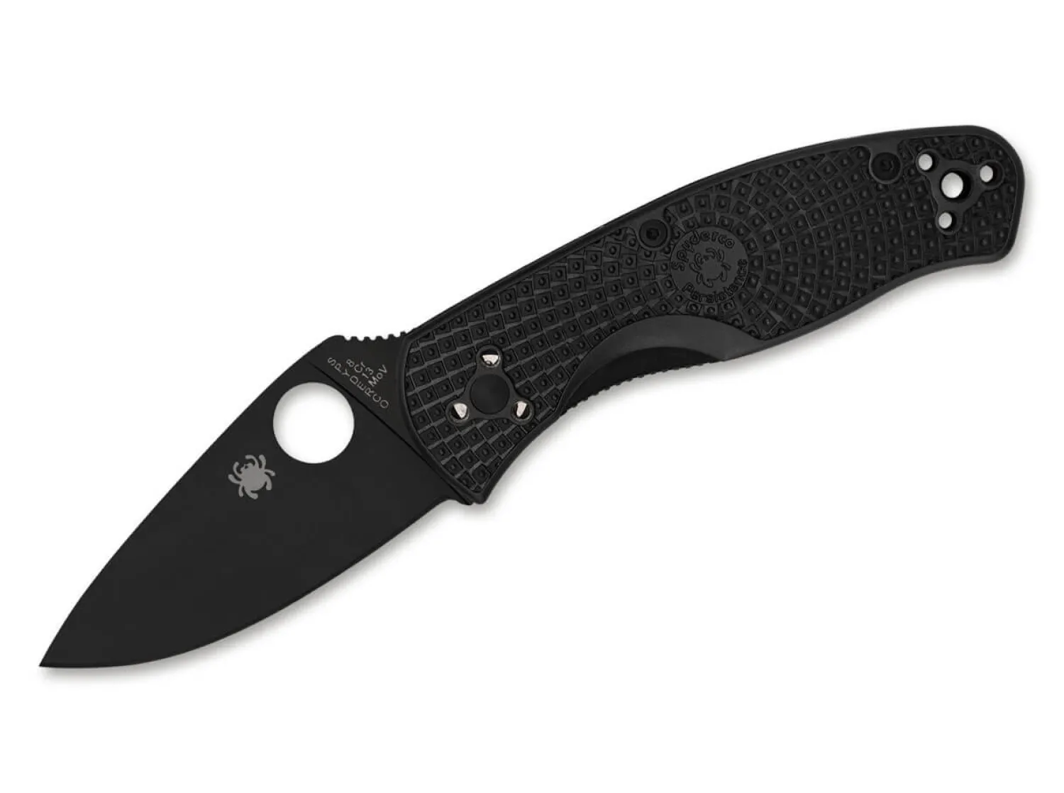 Persistence Lightweight All Black PlainEdge>Spyderco New