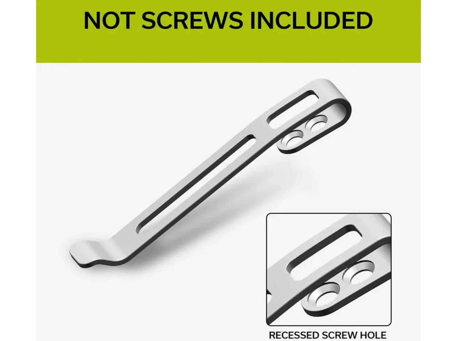 Plain Stainless Steel Clip CA-05B-V1>CIVIVI