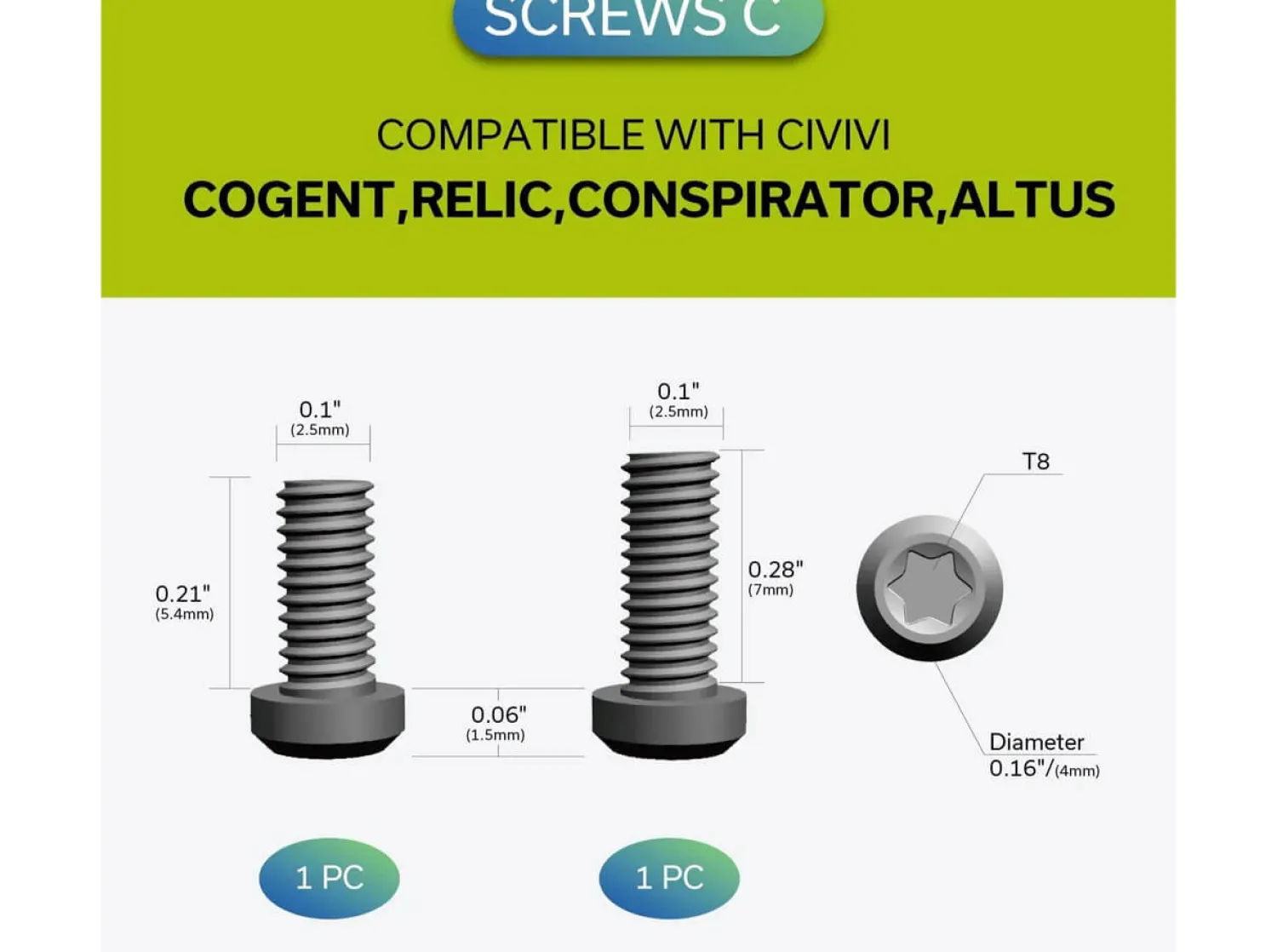 Plain Titanium Clip T001C>CIVIVI Best