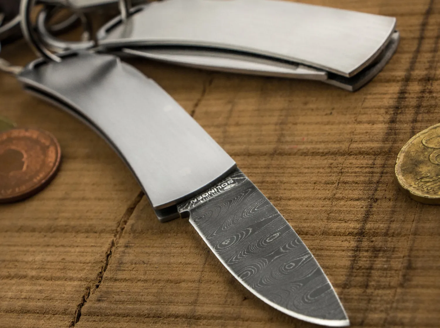 Pocket Key Damast>Böker Manufaktur Solingen New