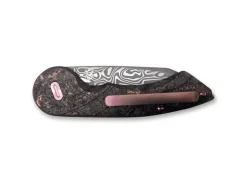 Radius Damascus Space Coral CF LTD>Fox Knives Hot